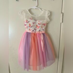 Watercolor Butterfly Toddler Dress